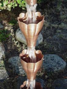 Elegant Rain Chain — Winston-Salem, NC — Greg's Gutter Service