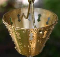 Gold Color Rain Chain — Winston-Salem, NC — Greg's Gutter Service