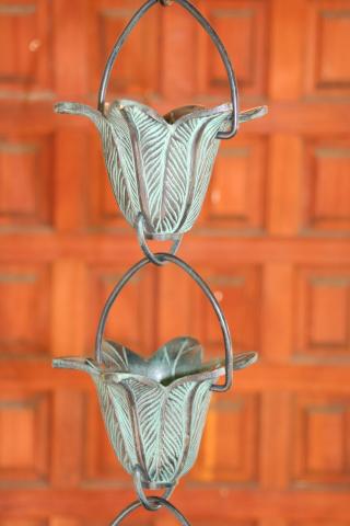 Hanged Flower Rain Chain — Winston-Salem, NC — Greg's Gutter Service