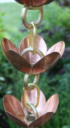Orchid Rain Chain — Winston-Salem, NC — Greg's Gutter Service