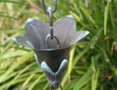 Black Flower Rain Chain — Winston-Salem, NC — Greg's Gutter Service