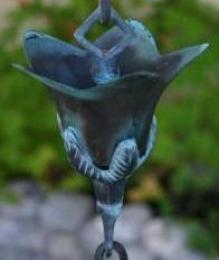 Flower Rain Chain — Winston-Salem, NC — Greg's Gutter Service