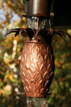 Pineapple Rain Barrel — Winston-Salem, NC — Greg's Gutter Service