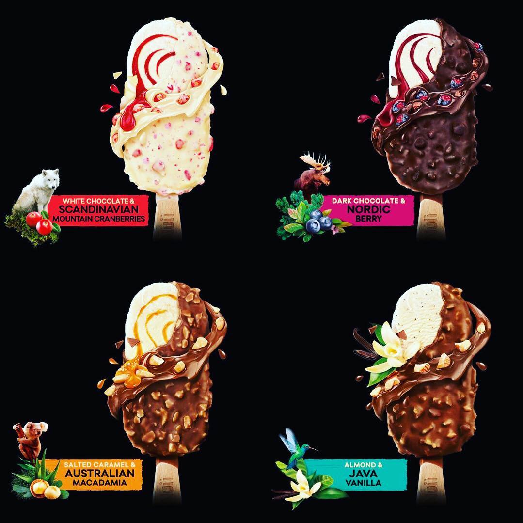 Gelato ricoperto di cioccolato