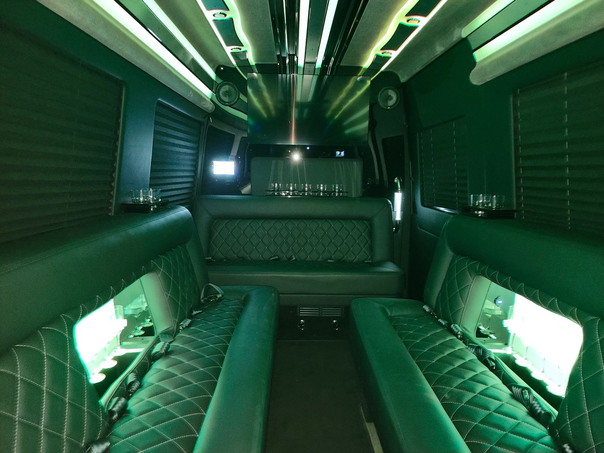 Sprinter Limo interior Sprinter Limousine inside vehicle 2024 brand new