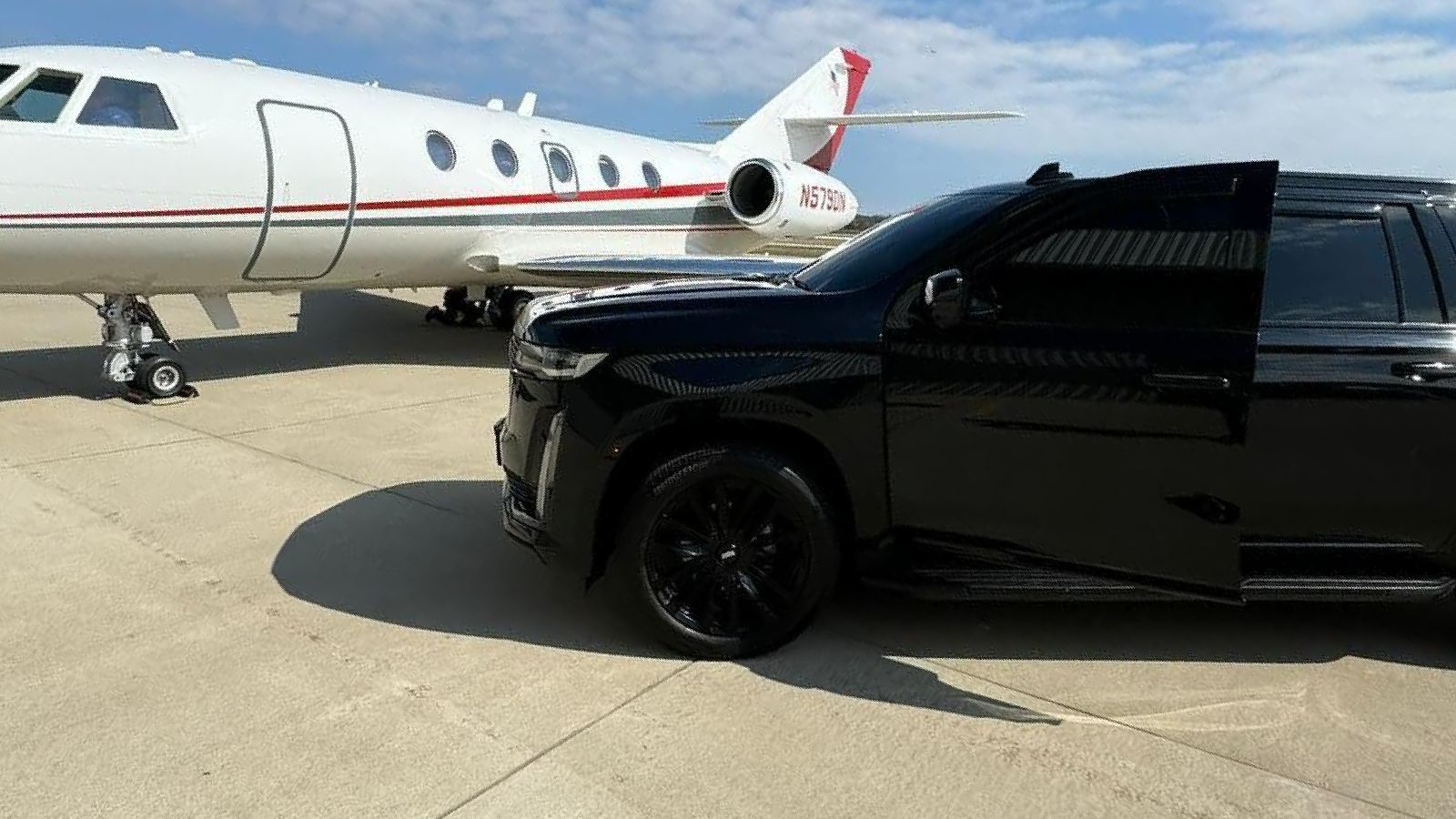 Corporate meet and greet at private airport
