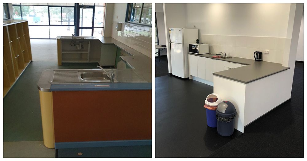 Before And After Images Of Upgraded Kitchen — Entire Trades in Cessnock, NSW