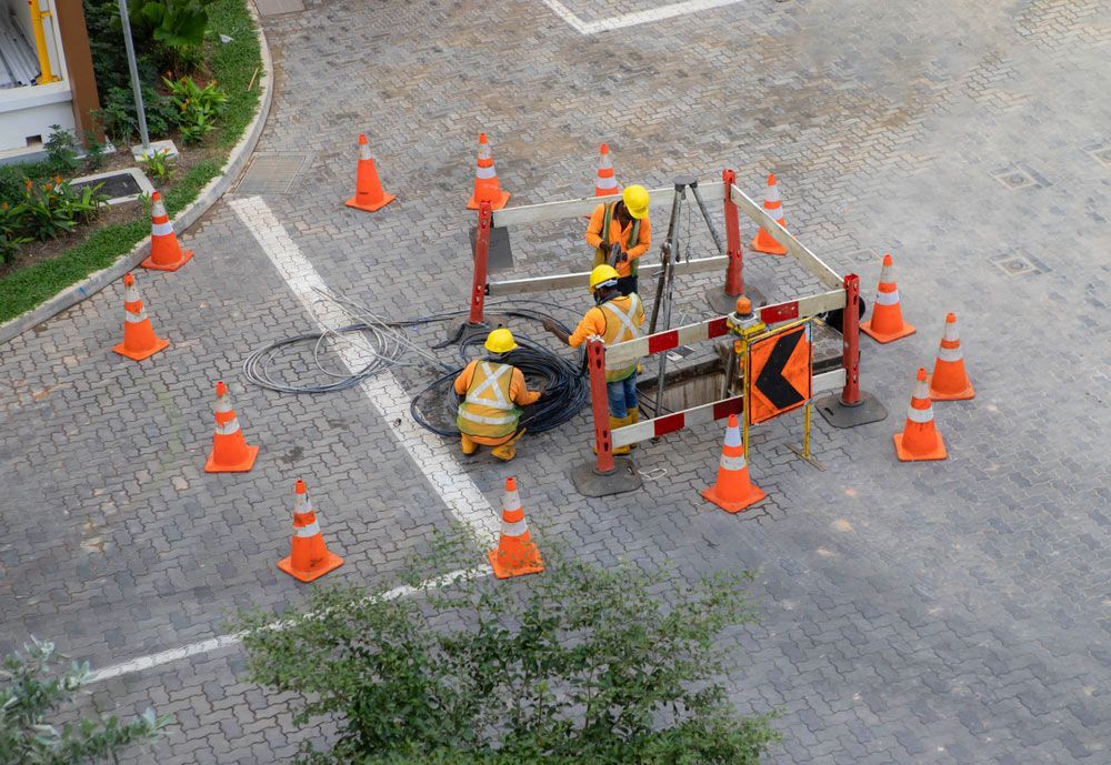 Experienced Electrician Working On Underground Lines