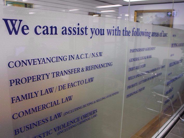 An office where we provide conveyancing services in Canberra