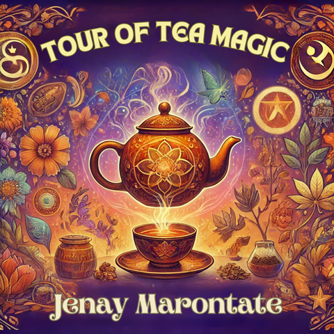 Tea Leaves leaf reading workshop with jenay morantate, sponsored by Kitchen Witch Gourmet
