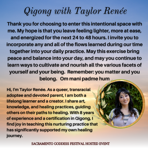 Qigong with Taylor Renee
