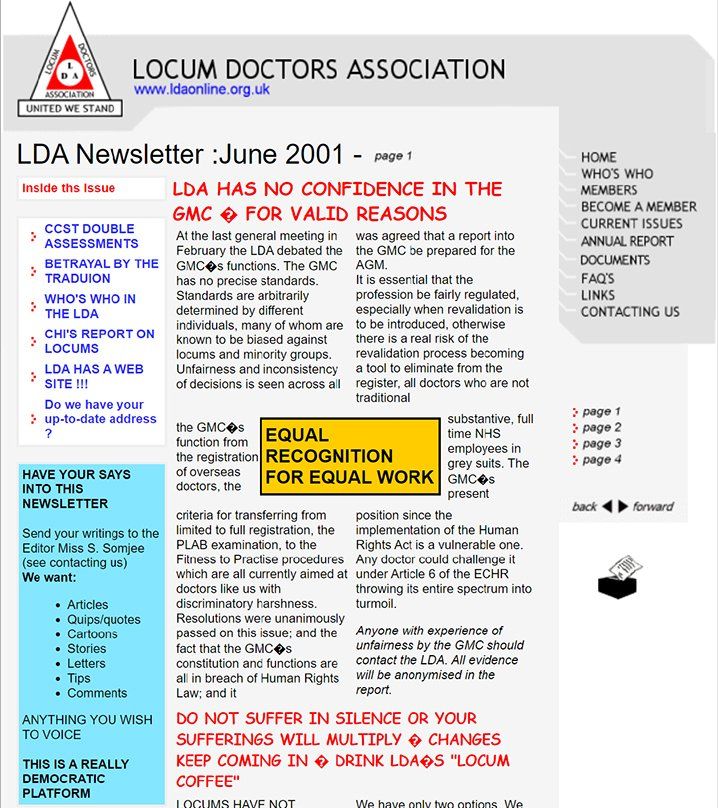 LDA Newsletter - June 2001