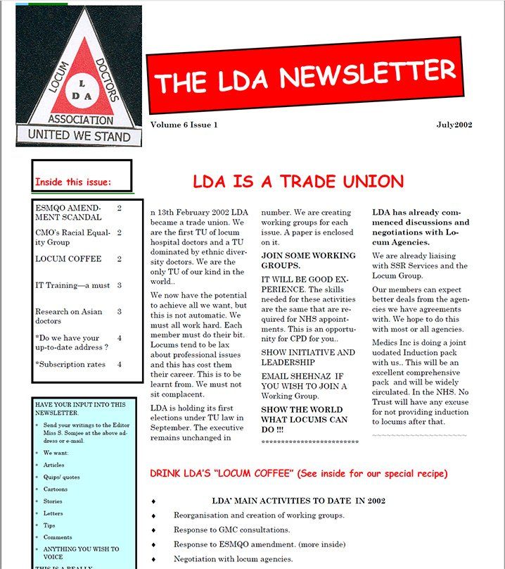 LDA Newsletter - July 2002