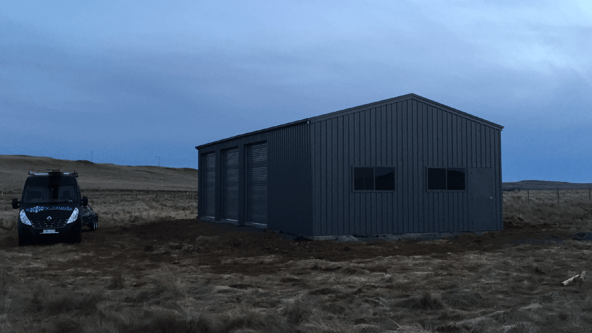 Industrial Shed with roller doors - Snowy Sheds