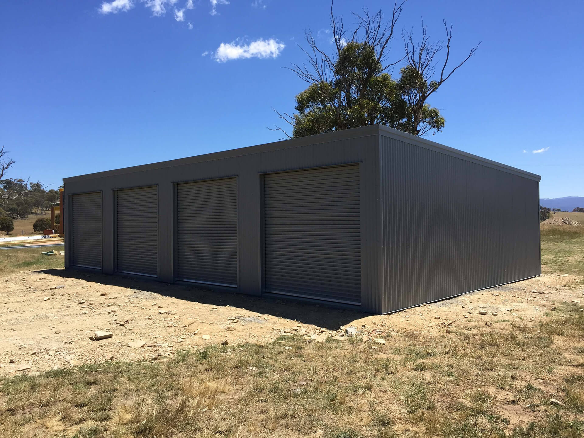 Industrial Shed with roller doors - Snowy Sheds