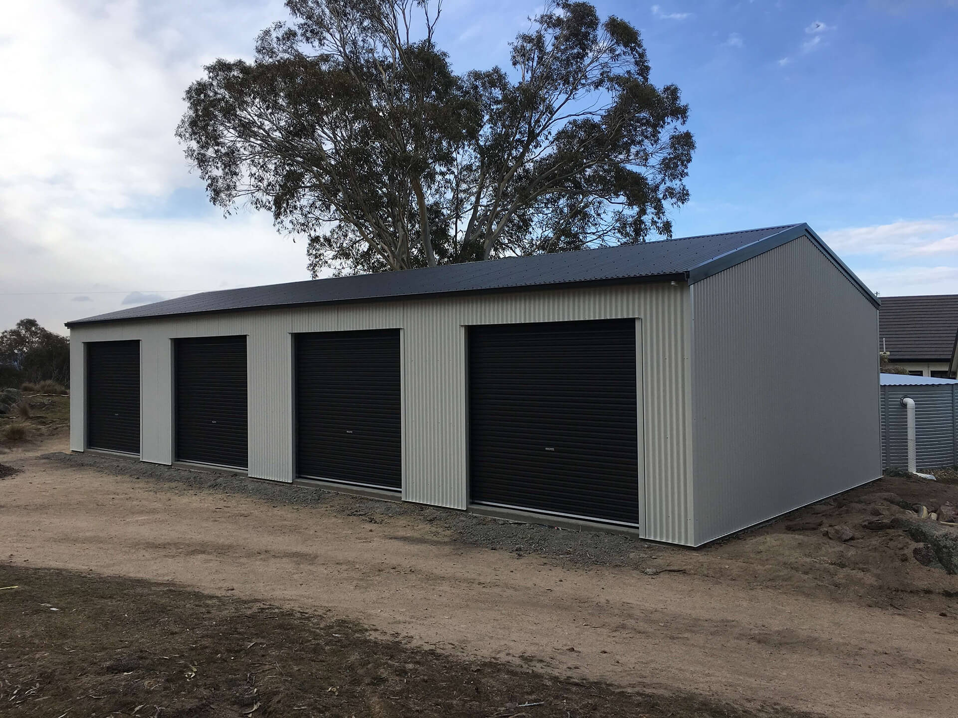 Industrial Shed with roller doors - Snowy Sheds