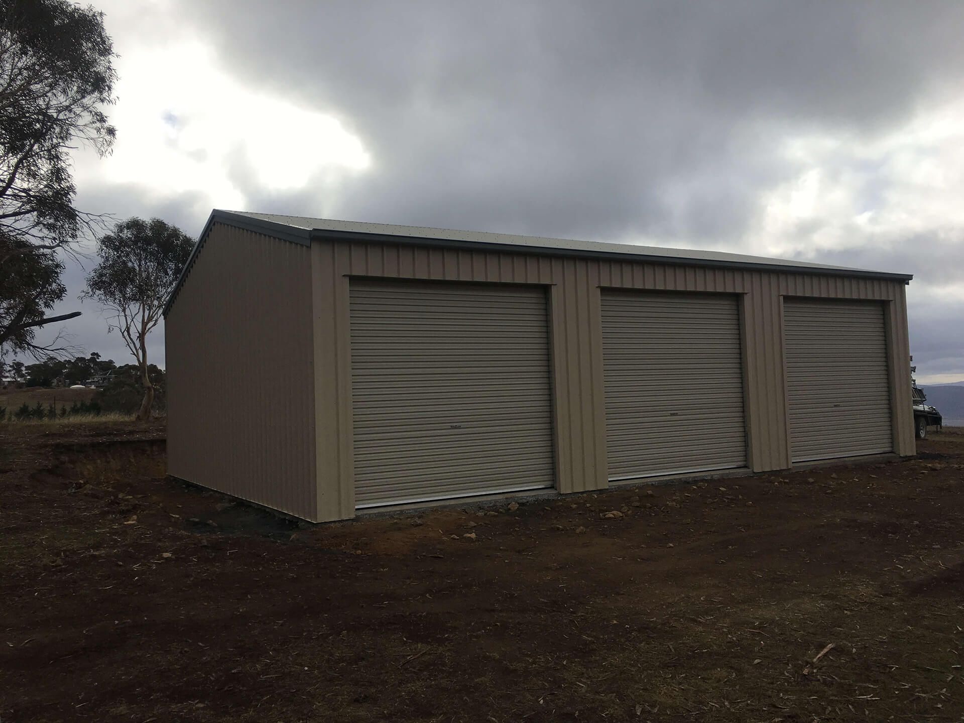 Industrial Shed with roller doors - Snowy Sheds