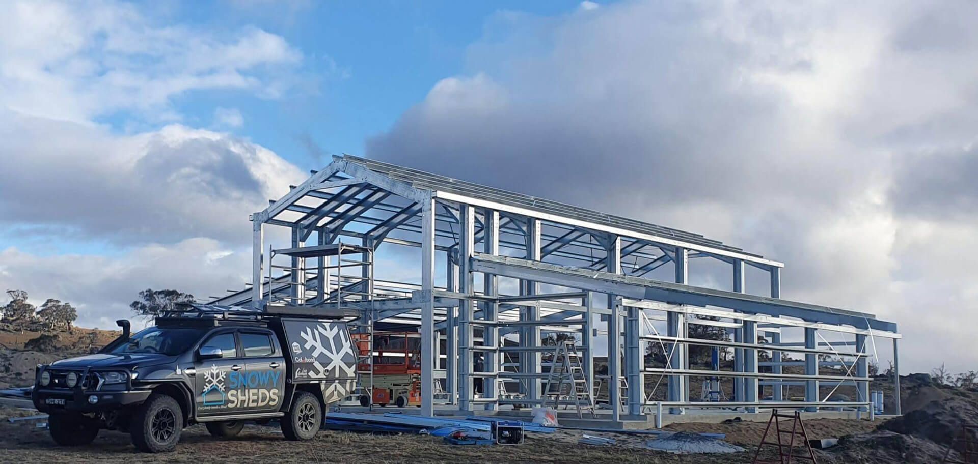 Industrial Shed with roller doors - Snowy Sheds