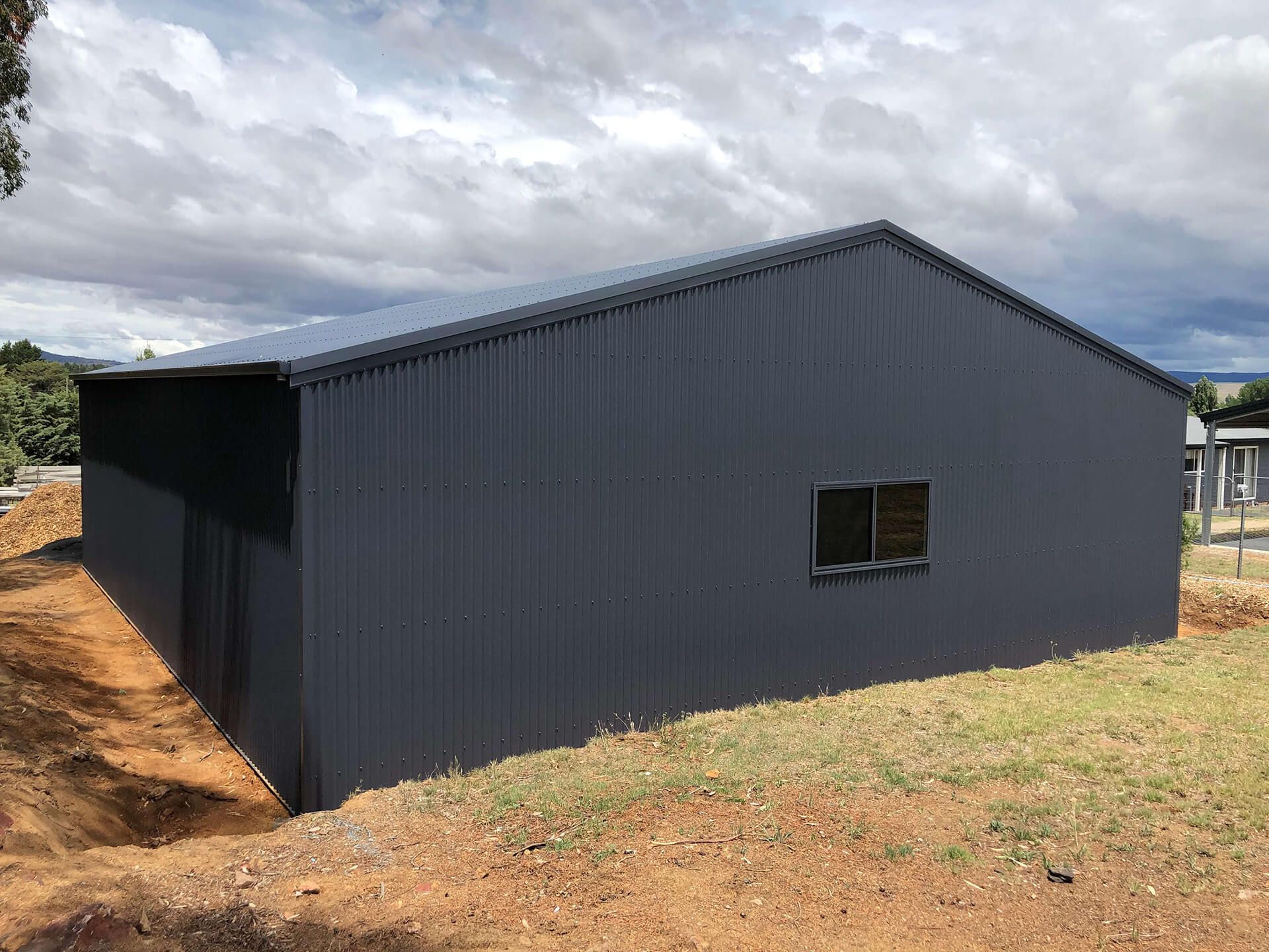 Industrial Shed with roller doors - Snowy Sheds