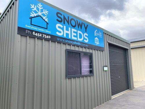 Snowy Sheds Signs for Carports Garages Sheds