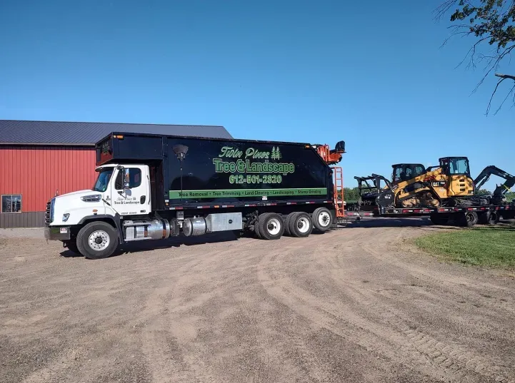 A white and black truck with 