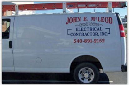 Service Truck - Fredericksburg, VA - John E. Mcleod Electrical Contracting