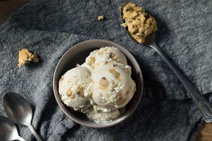 ice cream with cookie dough
