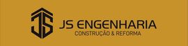 A logo for a construction company called js engenharia
