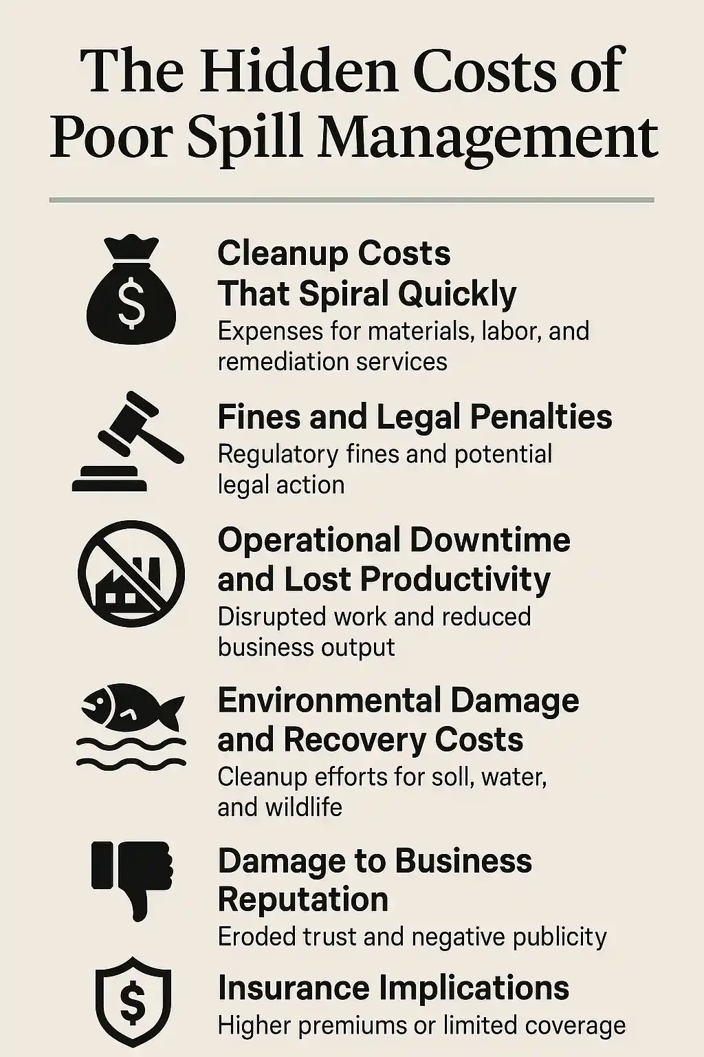 The hidden costs of poor spill management