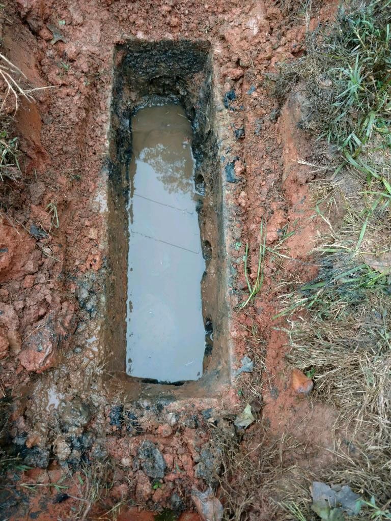 Top View of Rectangular Septic Tank — Appomattox, VA — Taylor’s Septic Service Inc
