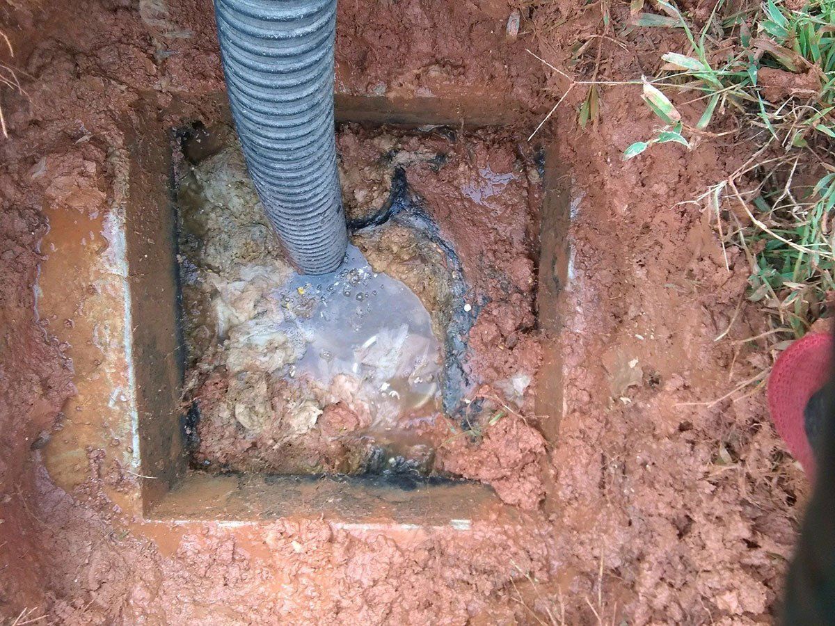 Top View of Septic Tank Cleaning — Appomattox, VA — Taylor’s Septic Service Inc