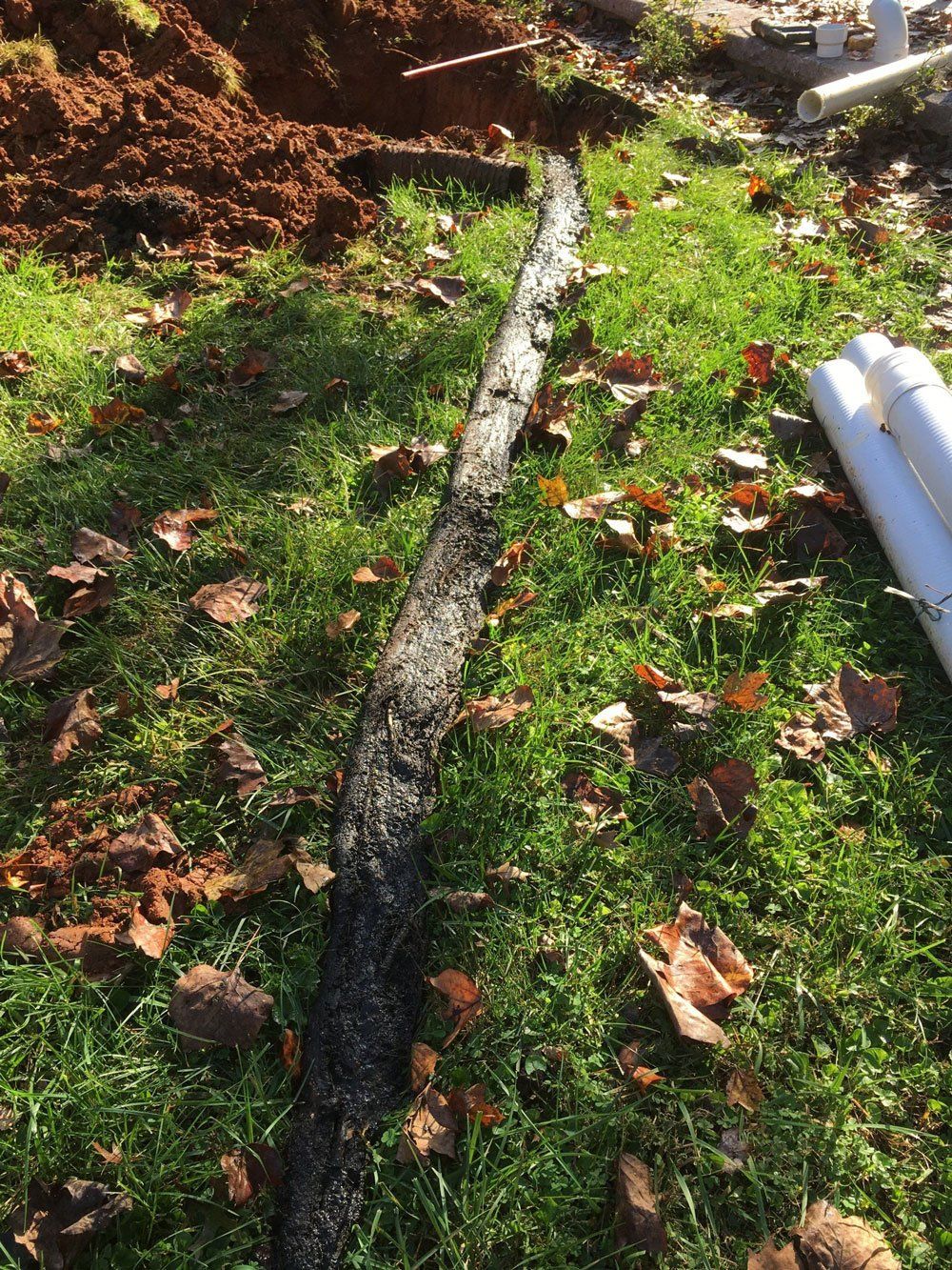 Replacing Line — Appomattox, VA — Taylor’s Septic Service Inc