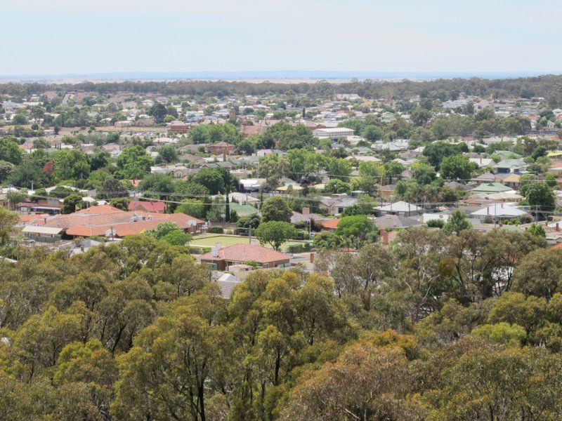 An Aerial View of a City Surrounded by Trees and Houses — MDK Mini Excavator - Dingo & Tipper Hire in Maryborough, QLD