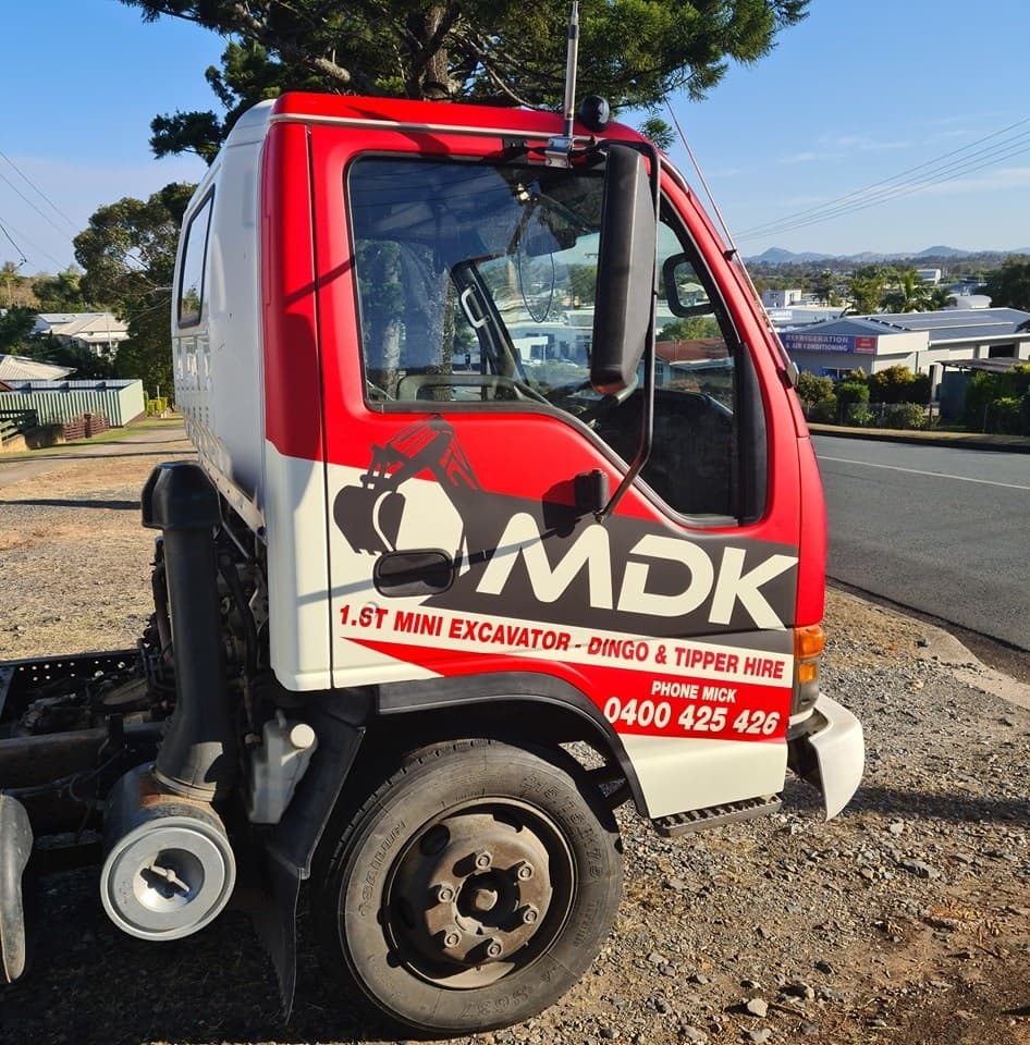MDK Mini Excavator Dingo & Tipper Hire Earthworks in Gympie
