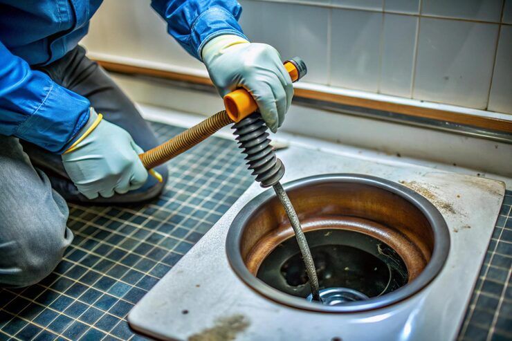 Professional drain cleaning service in Brea clearing clogged pipes for smooth water flow