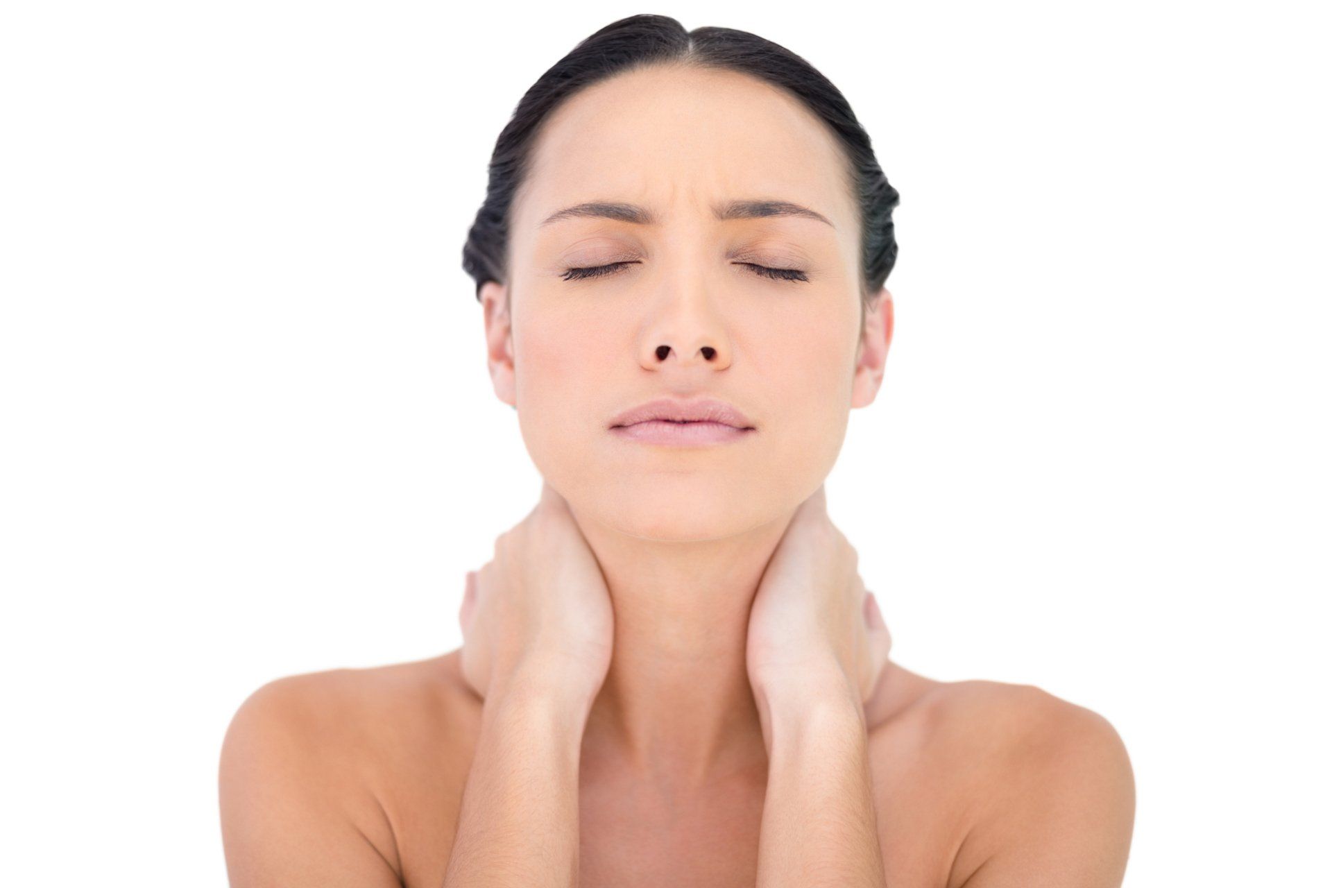 Woman Feeling Pain in Neck – St. Augustine, FL – Pain Management Specialists