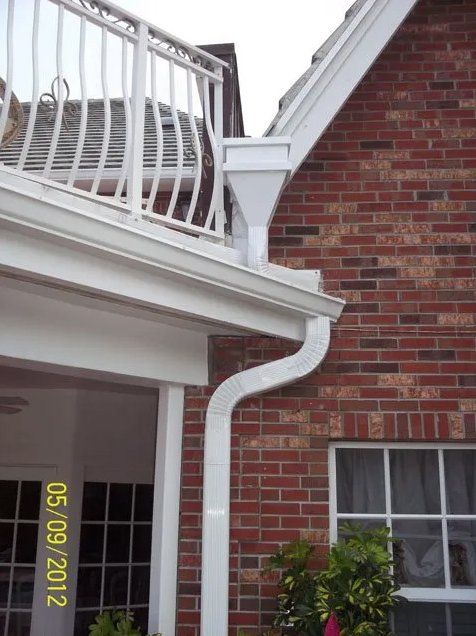 Installed Gutter On Brick House — Oakland Park, FL — Watertite Gutter Company