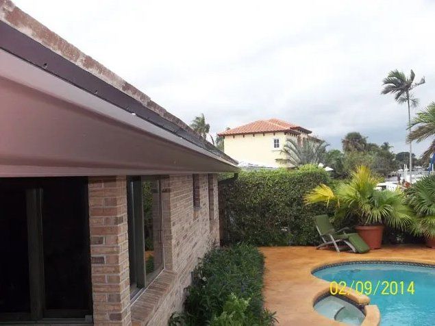 Installed Residential Gutter — Oakland Park, FL — Watertite Gutter Company