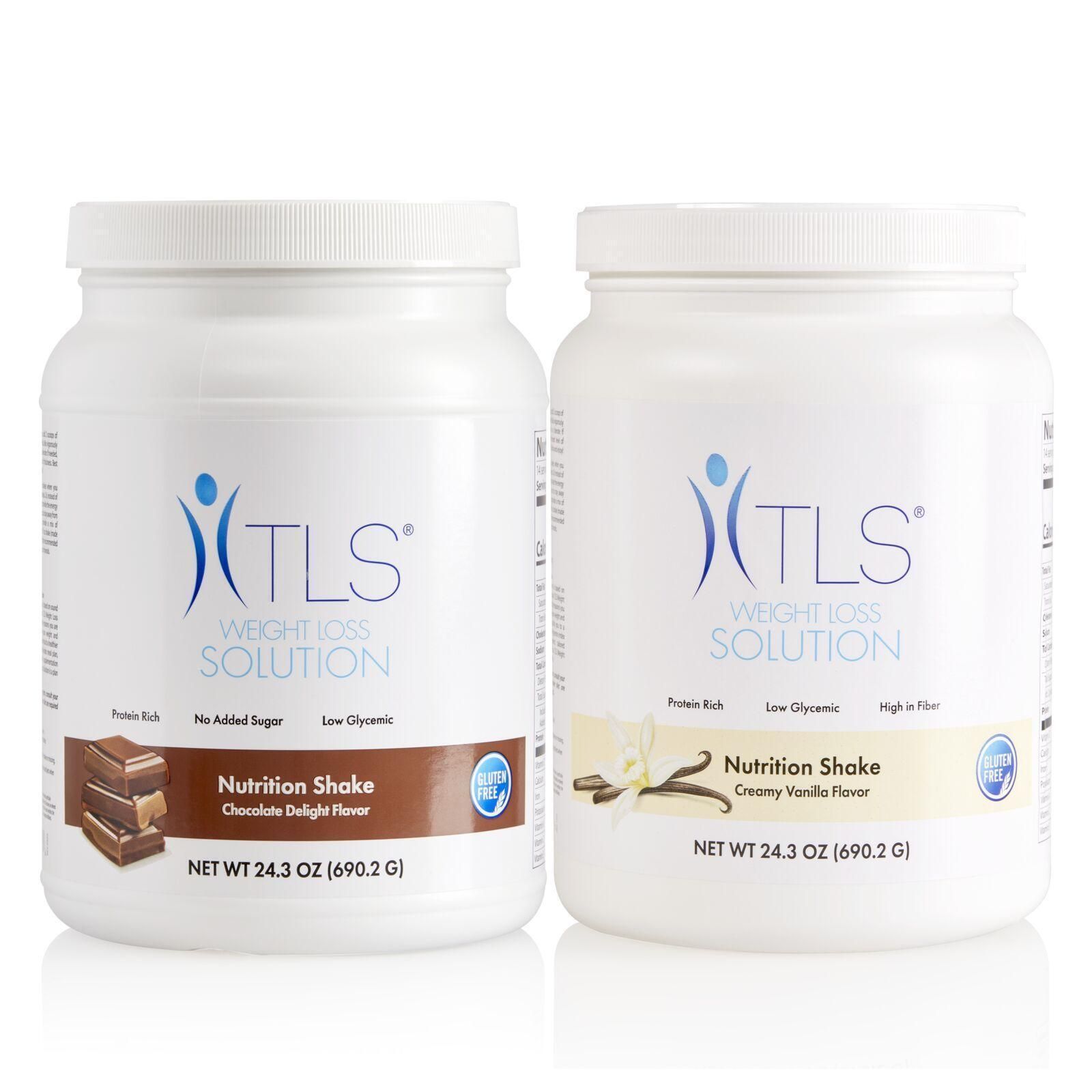 Two jars of xtls nutrition shakes are sitting next to each other on a white surface.