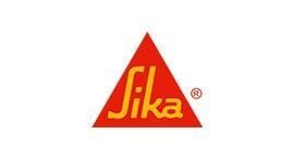 Logotipo de Sika: texto naranja