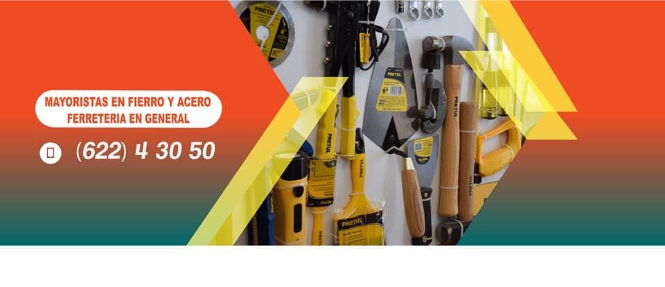 Pancarta con herramientas y el texto: