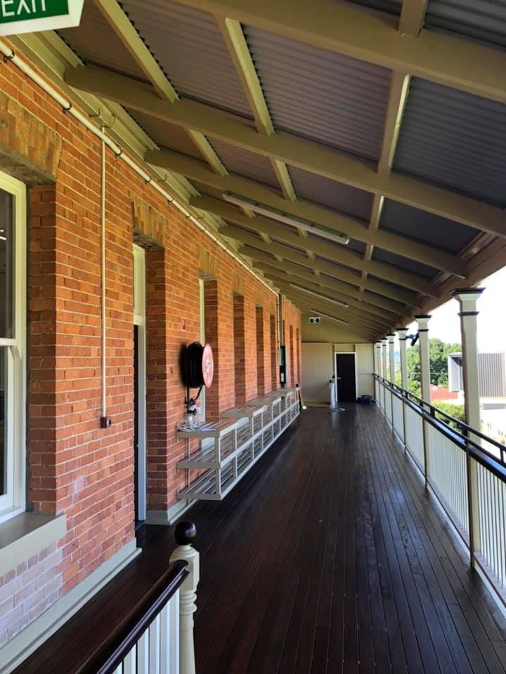 Covered Brick Exterior Hallway — Allman's Painting in Maroochydore, QLD