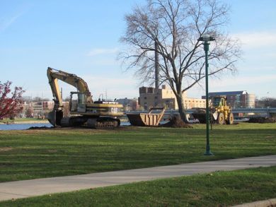 Aggregate Delivery — Excavation Site With A Bulldozer in Janesville, WI