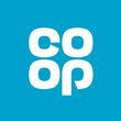 The co op logo is on a blue background.