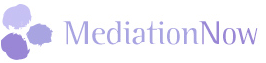 A logo for a company called mediation now