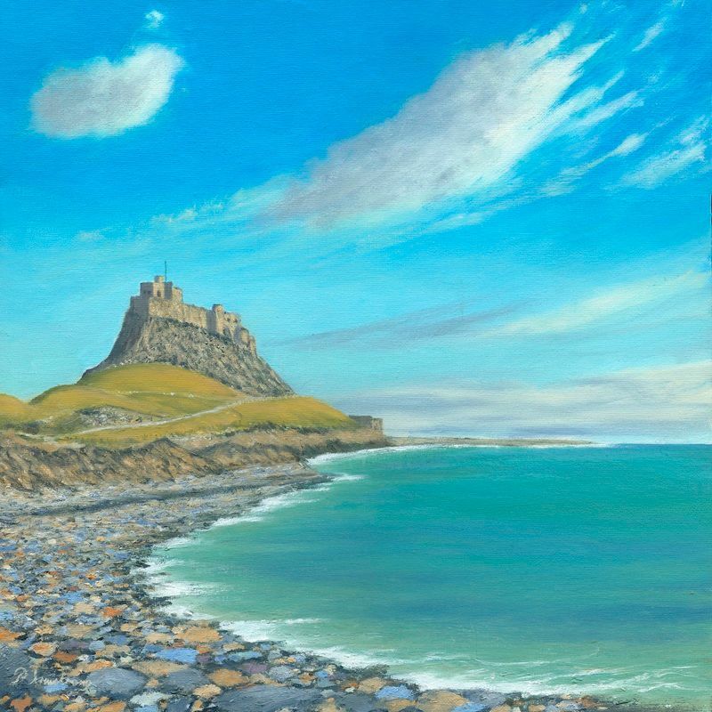 Print image of Lindisfarne Castle in Northumberland