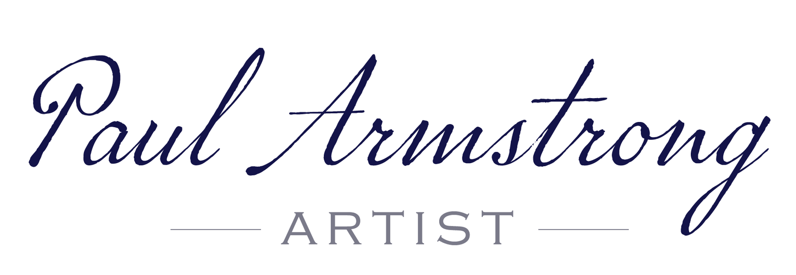 Paul Armstrong Artist Logo with white text