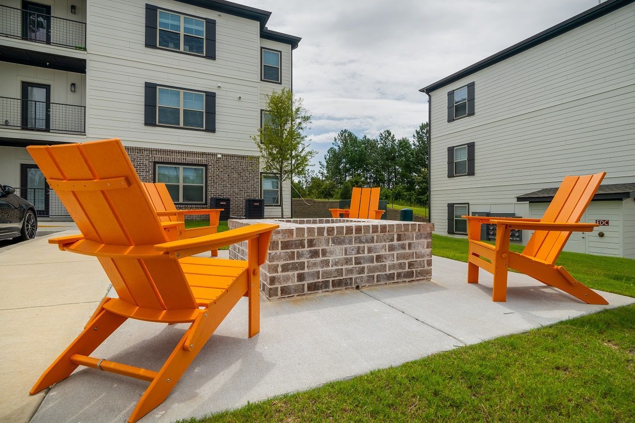 Outdoor Fire Pit at Pointe Grand Byron.