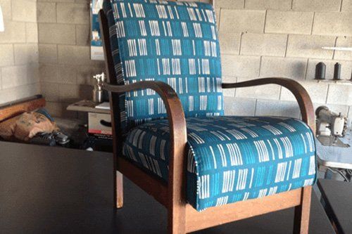 Replaced upholstery for a chair