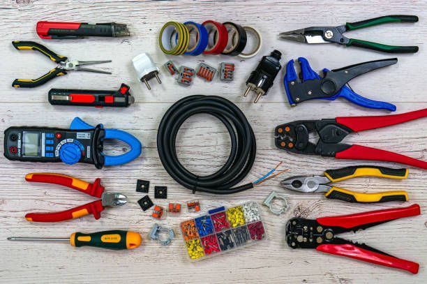 There are many different types of tools on the table.